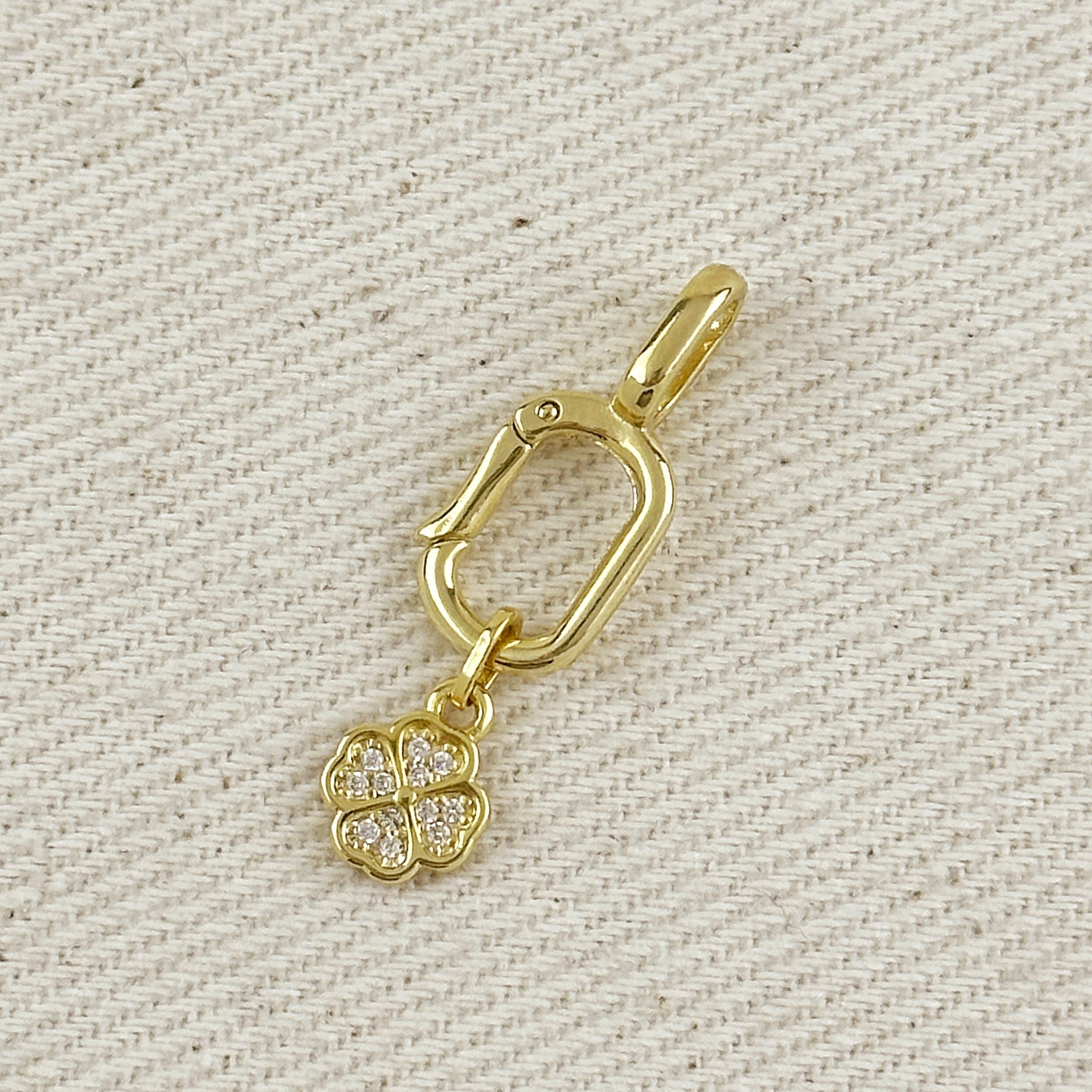 Charm 18k Gold Filled Lucky Clover