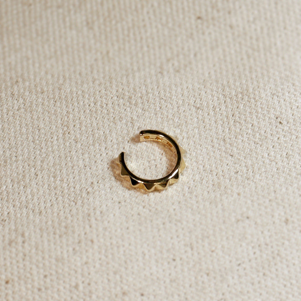 Gold Filled 18k Spiked Ear Cuff