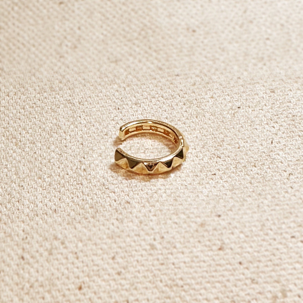 Gold Filled 18k Spiked Ear Cuff