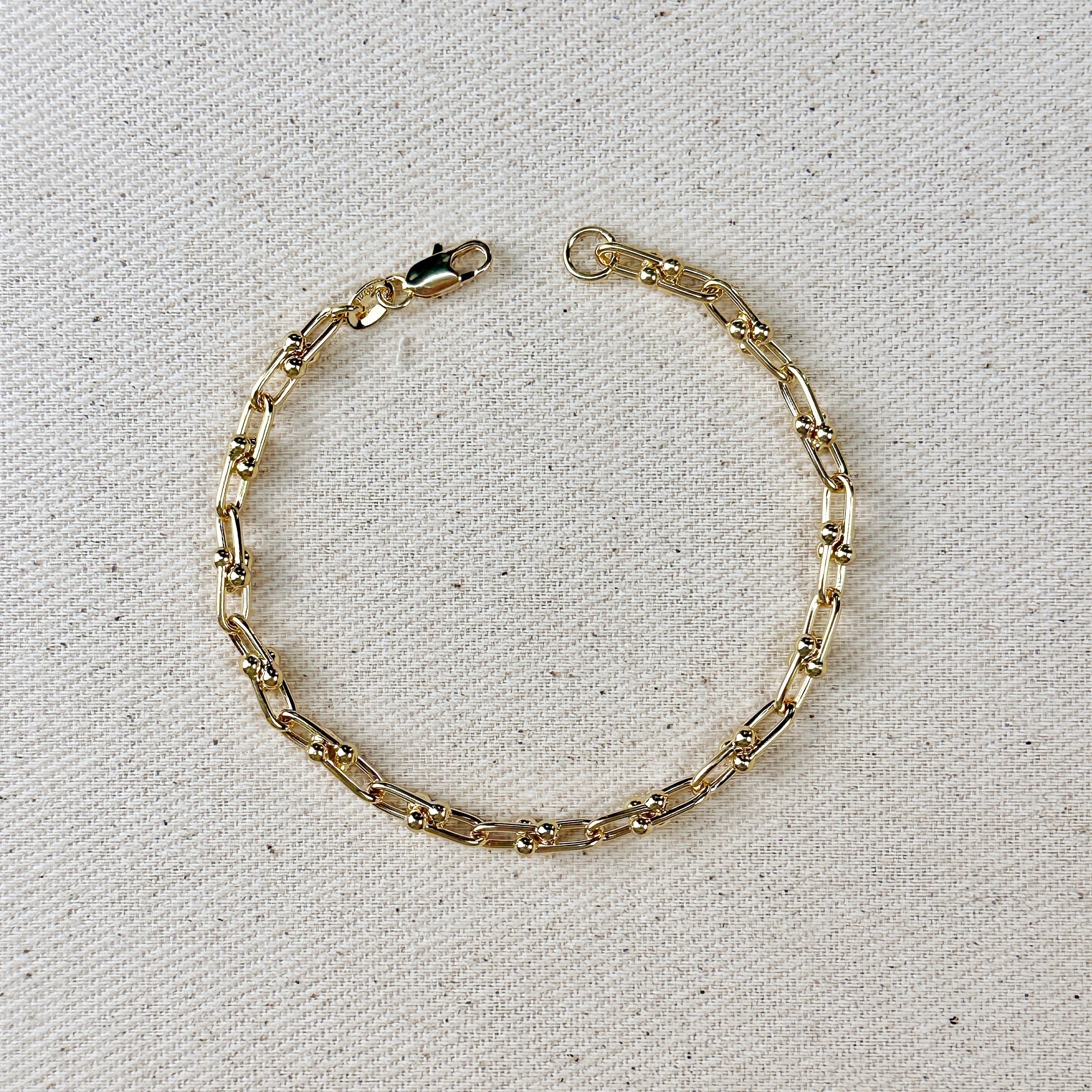 Gold Filled 18k Link Chain Bracelet