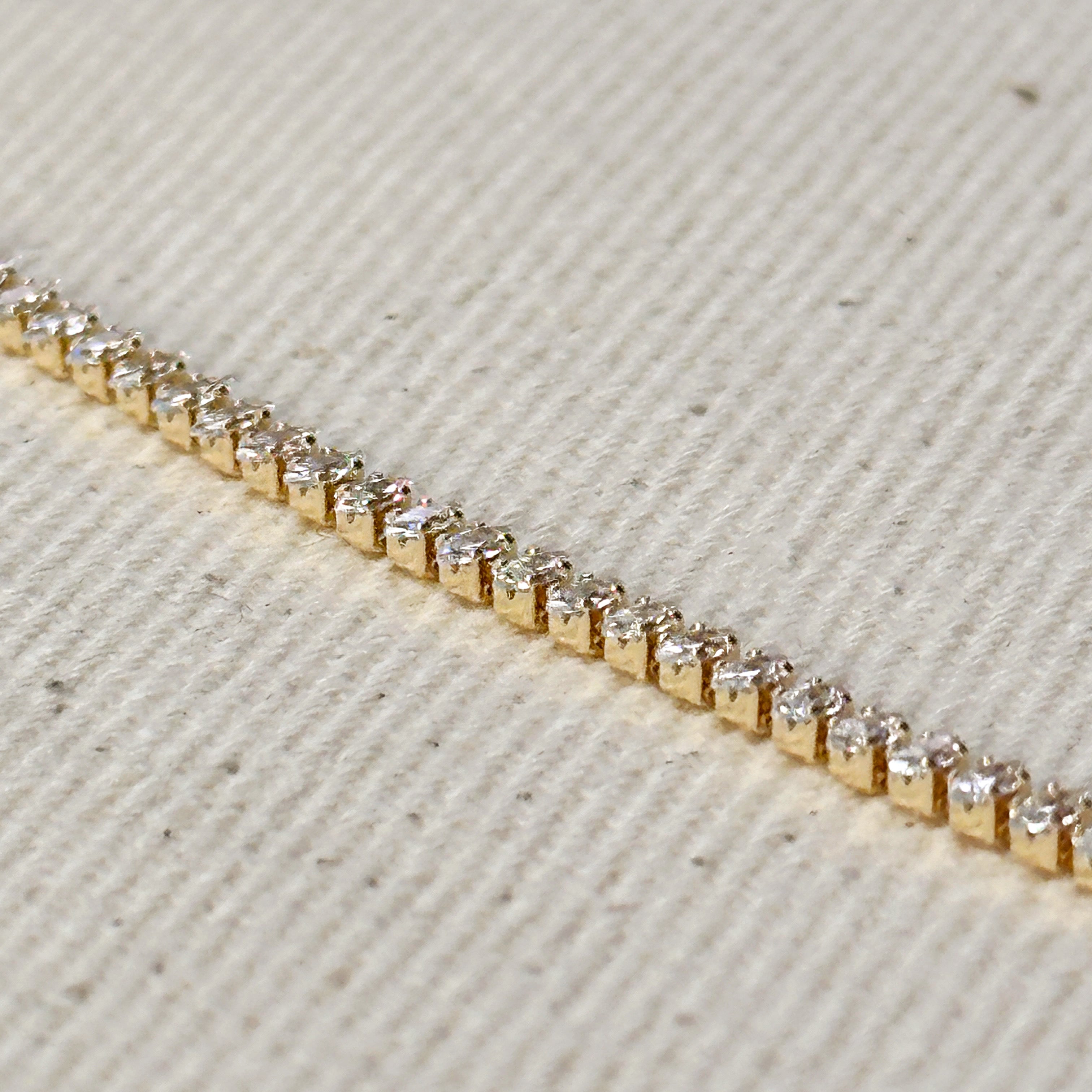 Gold Filled 18k Marquise Tennis Necklace