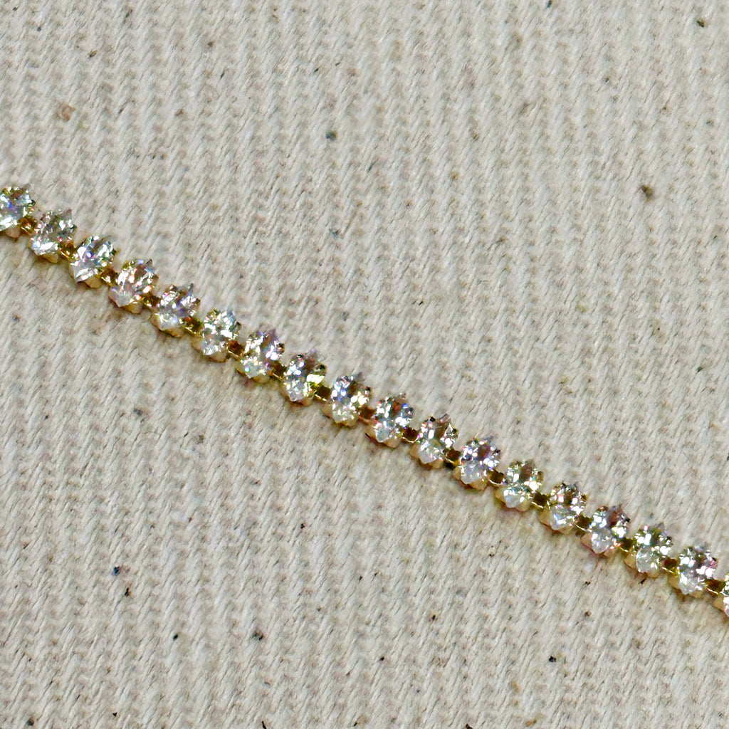 Gold Filled 18k Marquise Tennis Necklace