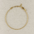 Gold Filled 18k Mini Diamond Cut Paperclip Chain Bracelet