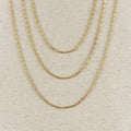 Chain 18k Gold Filled Mini Diamond Cut Paperclip