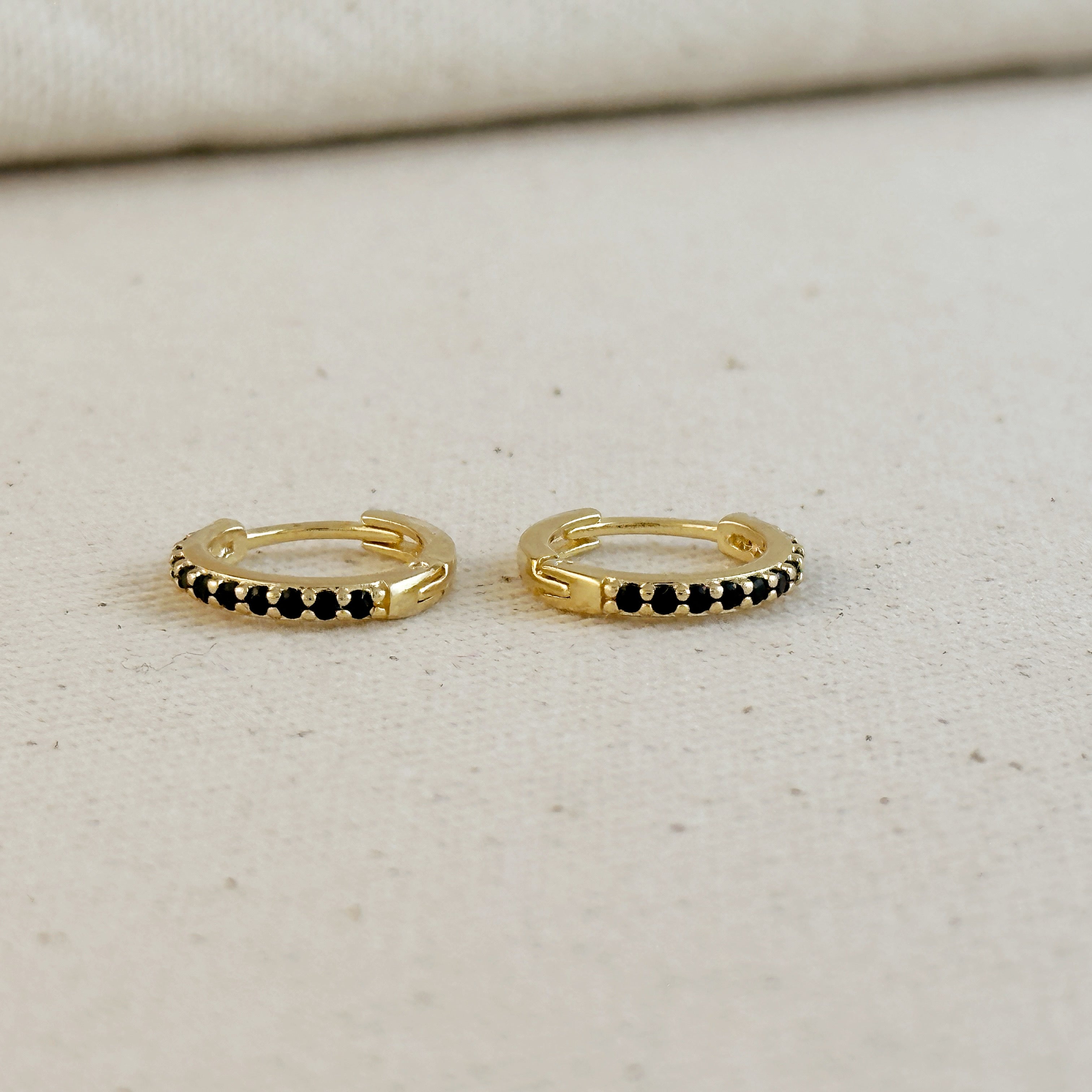 Gold Filled 18k Colored CZ Hoop Earrings