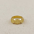 Gold Filled 18k Triple Saint Benedict Ring