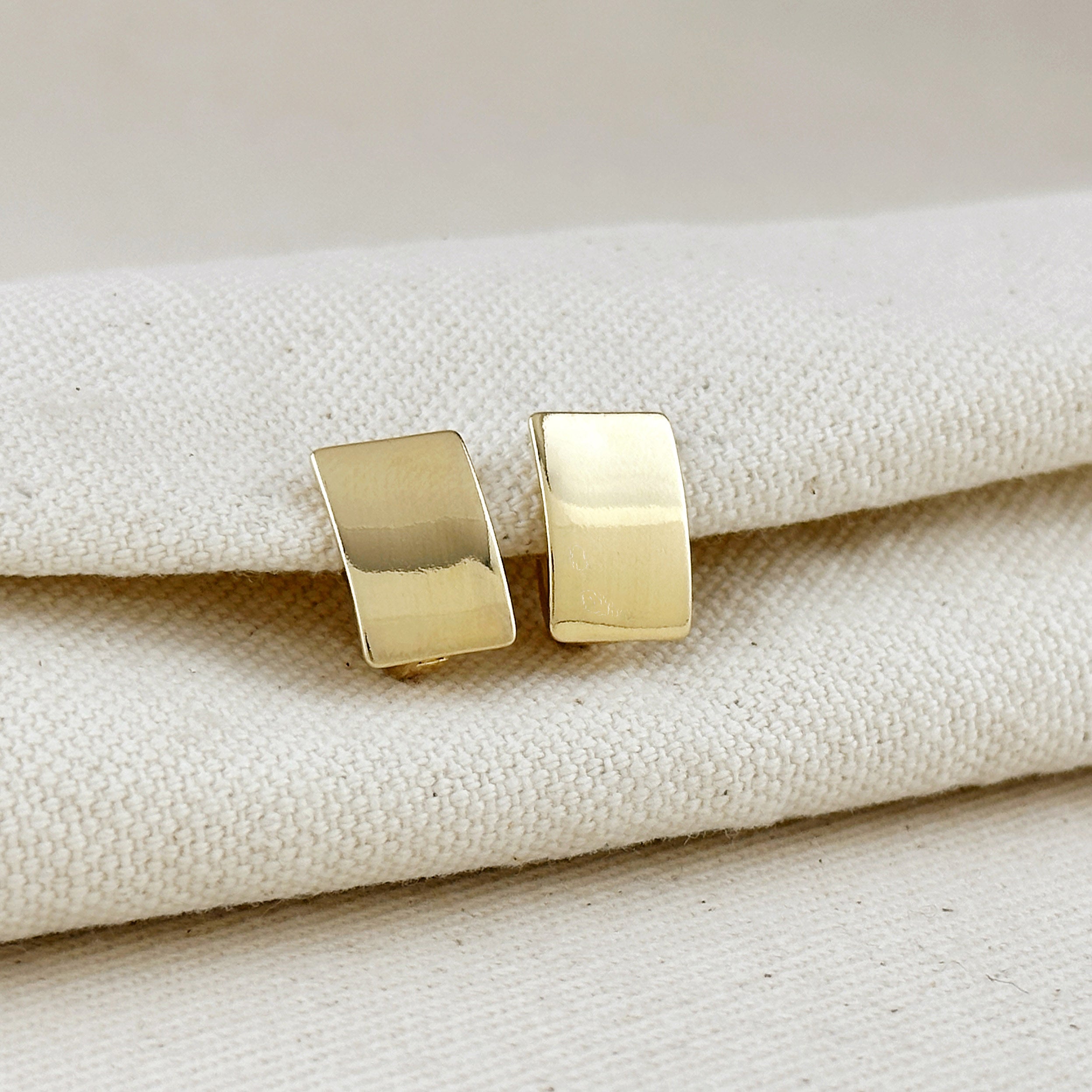 Gold Filled 18k Polished Plate Clicker Hoop Earrings