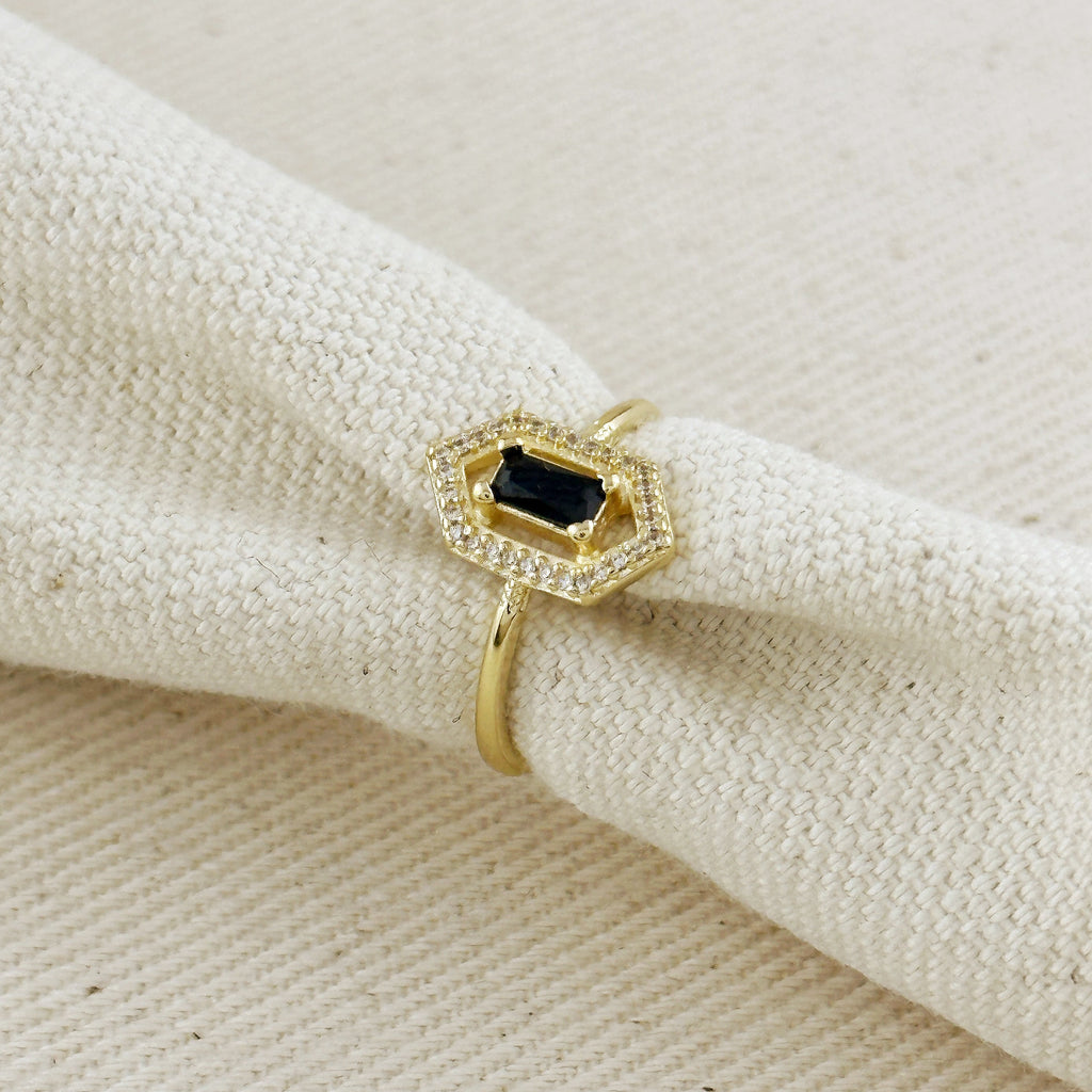Gold Filled 18k Fancy Baguette Ring