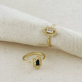Gold Filled 18k Fancy Baguette Ring