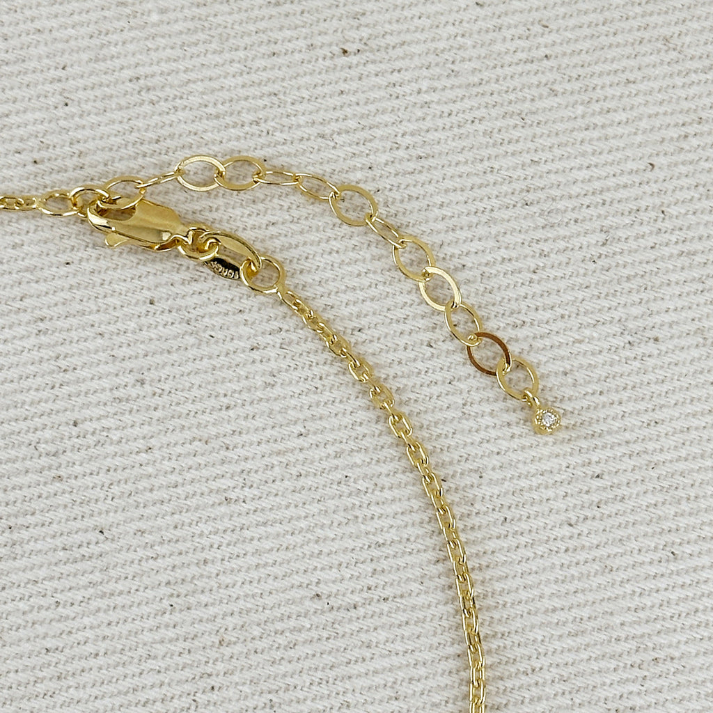 Linked CZ Necklace 18k Gold Filled