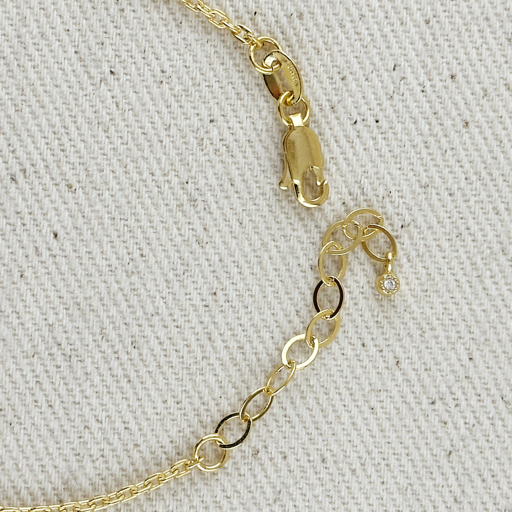 Gold Filled 18k Linked CZ Bracelet