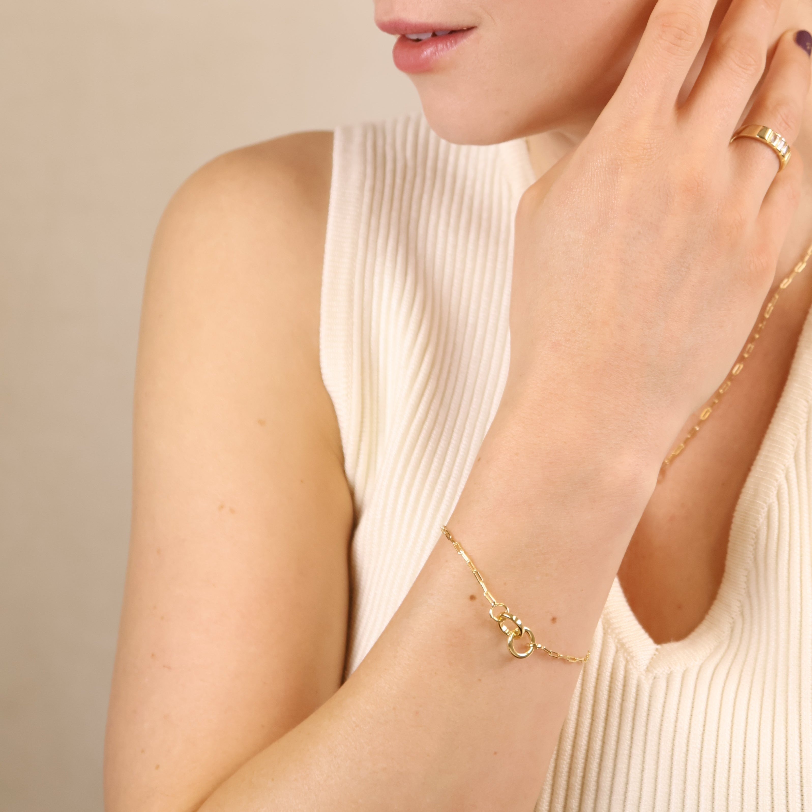 Filled Linked Bracelet 18k Gold
