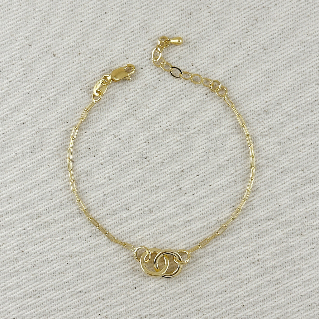 Filled Linked Bracelet 18k Gold