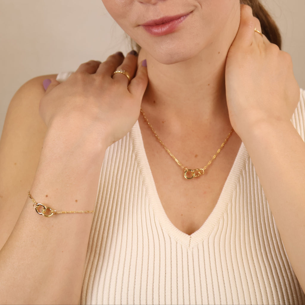 Filled Linked Bracelet 18k Gold