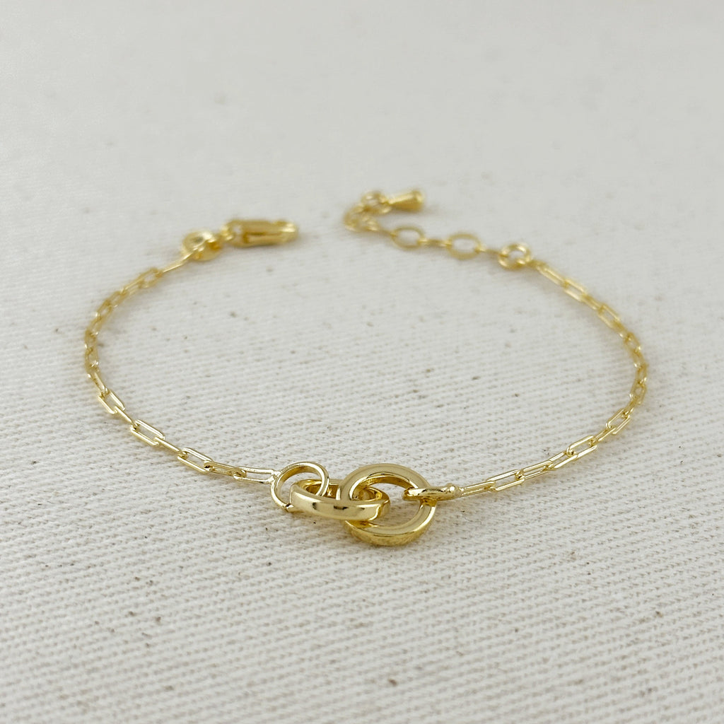 Filled Linked Bracelet 18k Gold