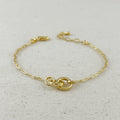 Filled Linked Bracelet 18k Gold