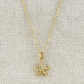 Gold Filled 18k Stella a Mulinello CZ Necklace