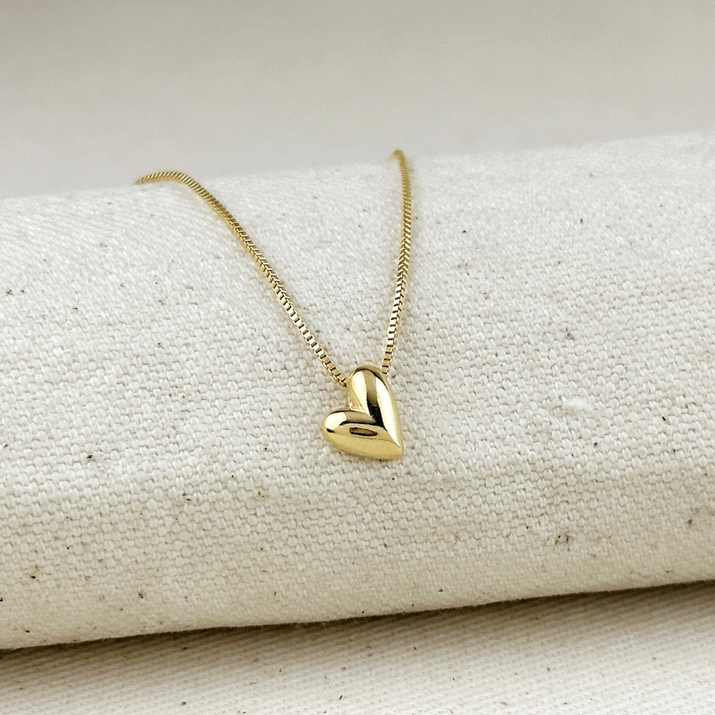 Gold Filled 18k Uneven Heart Necklace