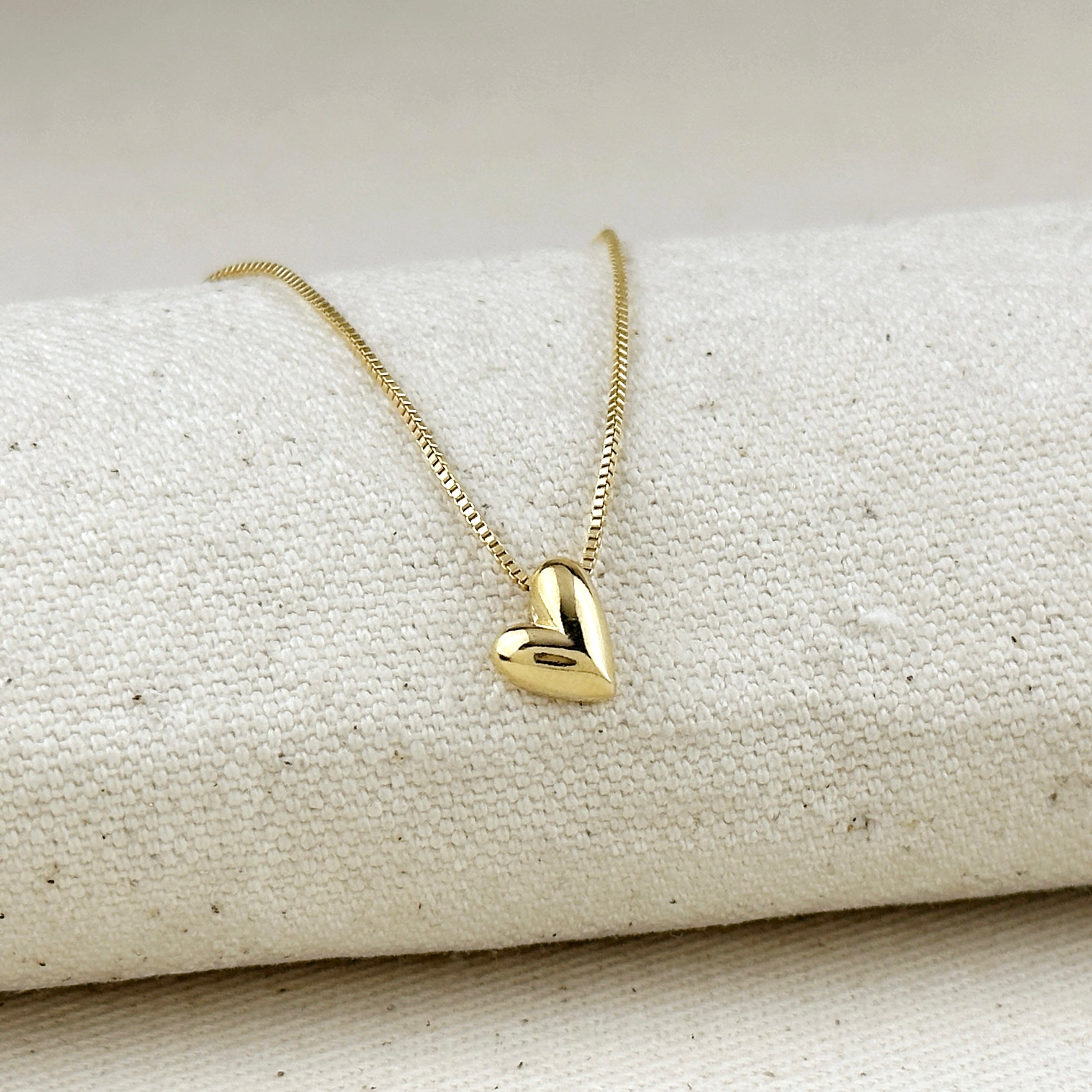 Gold Filled 18k Uneven Heart Necklace