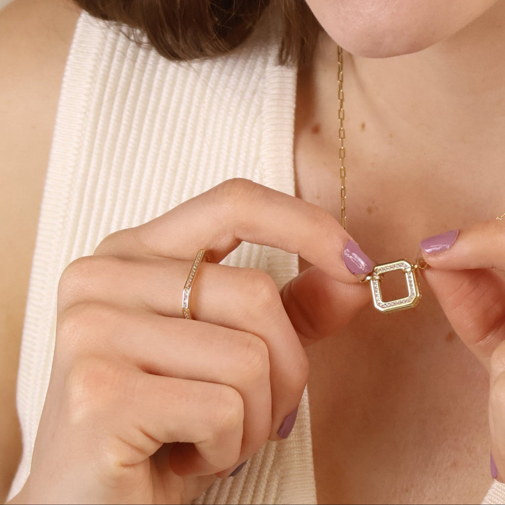 Gold Filled 18k Quadratini Ring