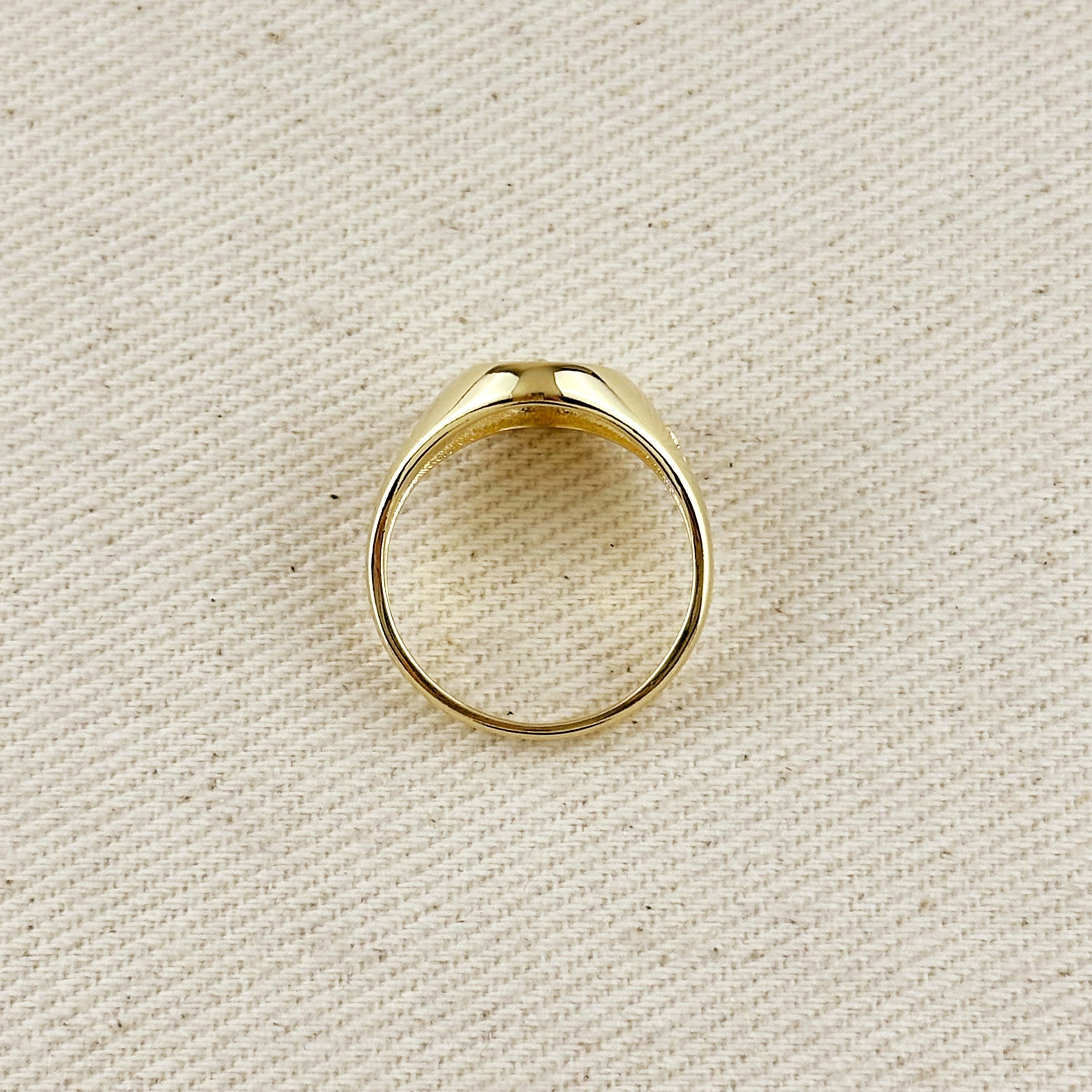 Gold Filled 18k Lady Of Grace Signet Ring