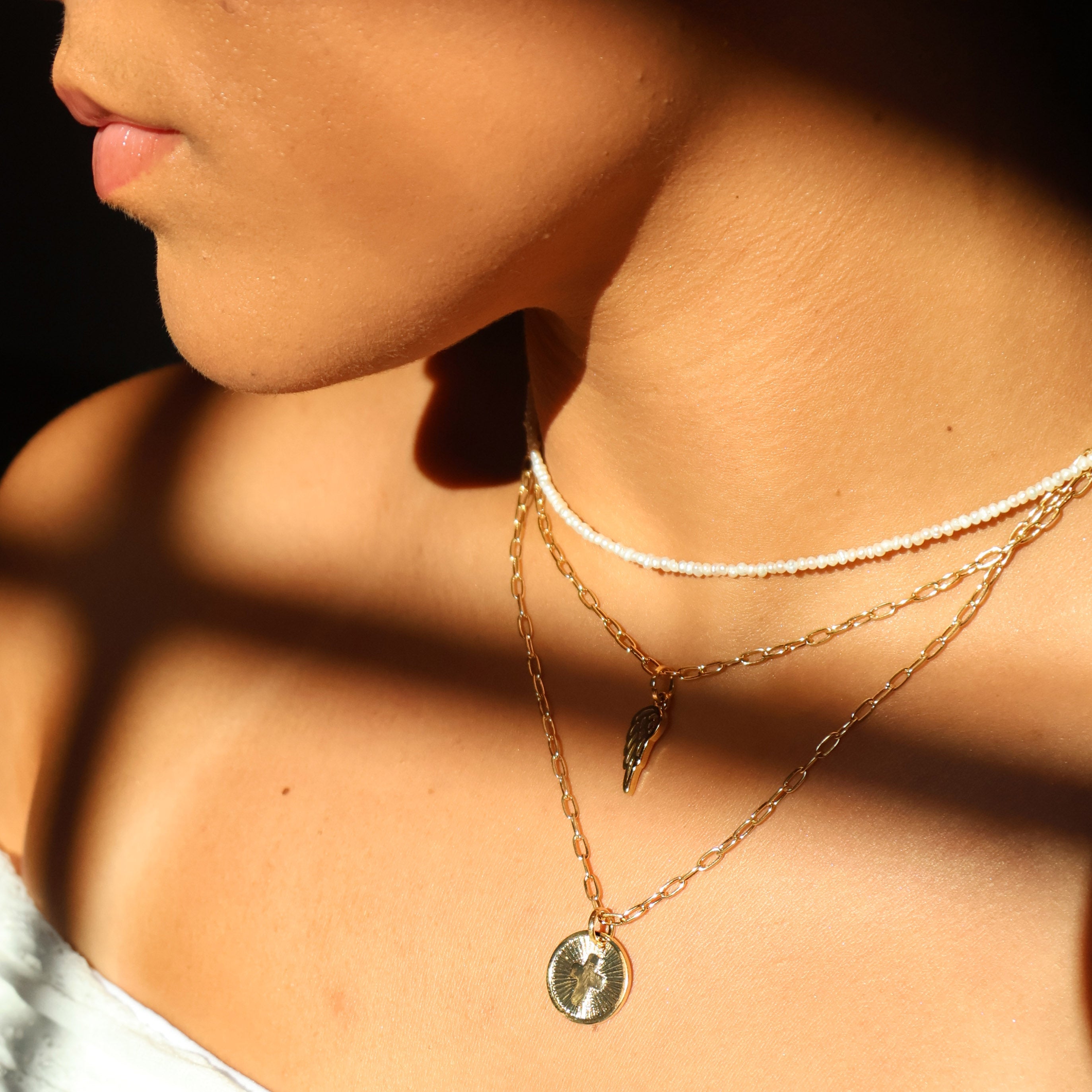 Necklace Angel Wing 18k Gold Filled