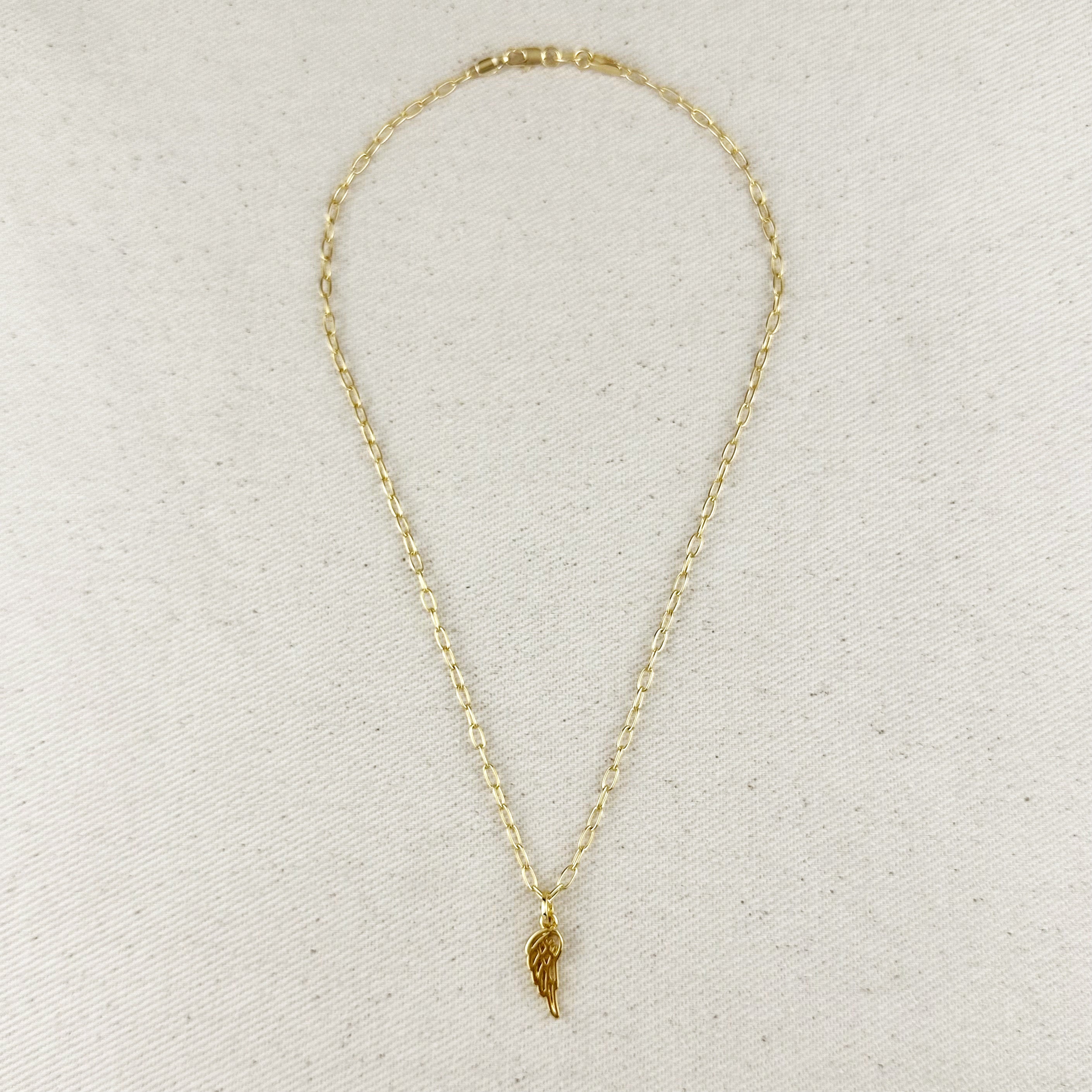 Necklace Angel Wing 18k Gold Filled