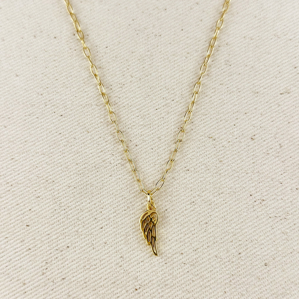 Necklace Angel Wing 18k Gold Filled