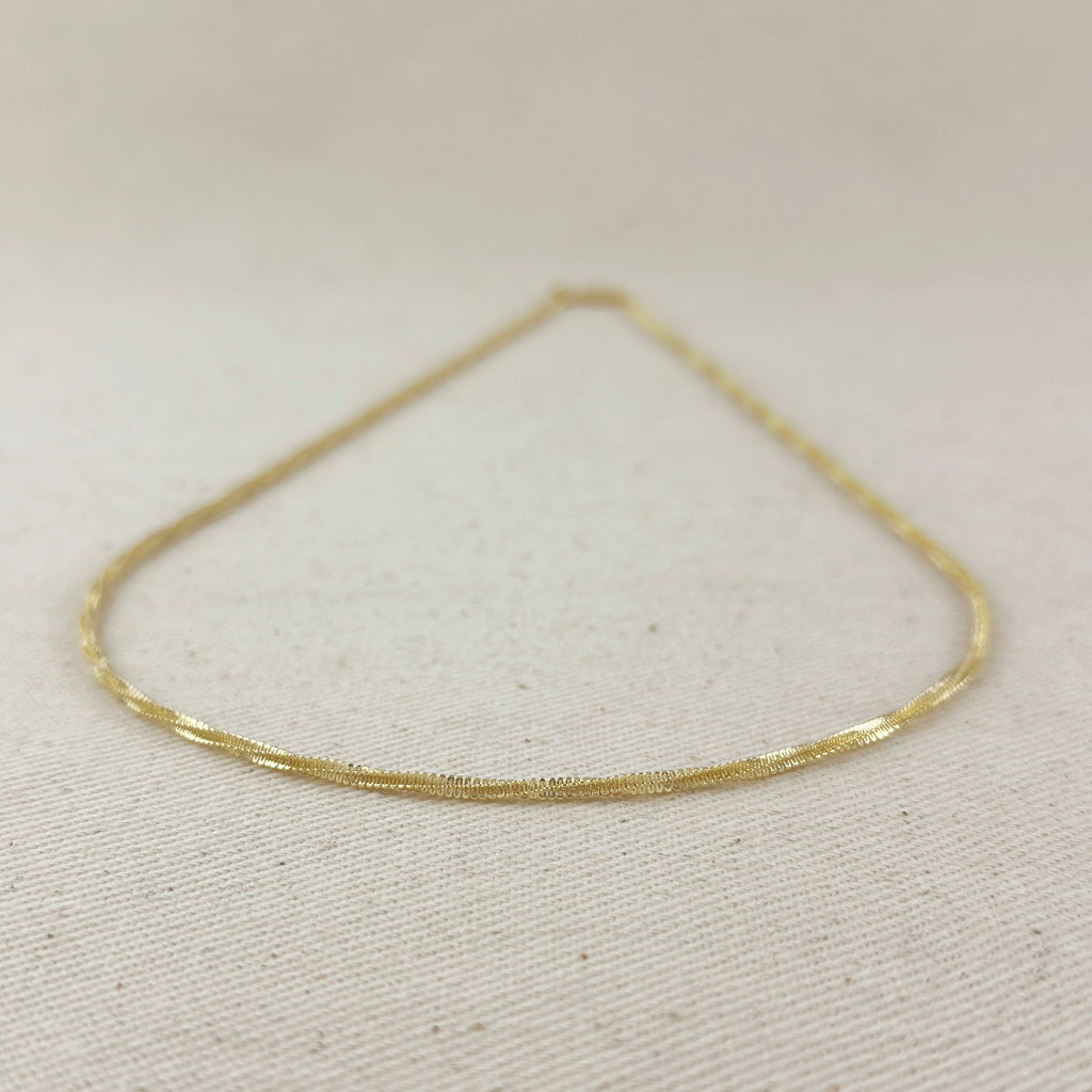 Chain 18k Gold Filled 2mm Square Rope