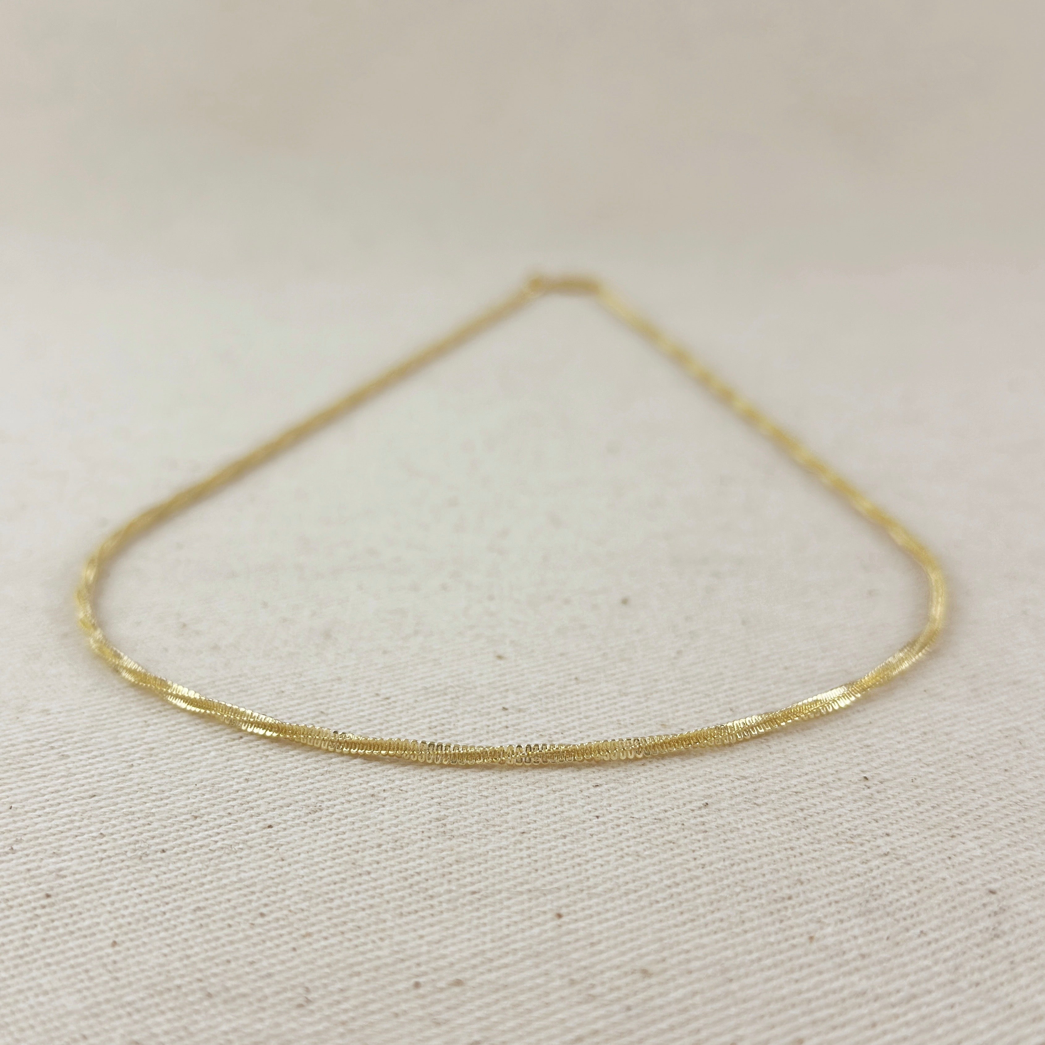 Chain 18k Gold Filled 2mm Square Rope