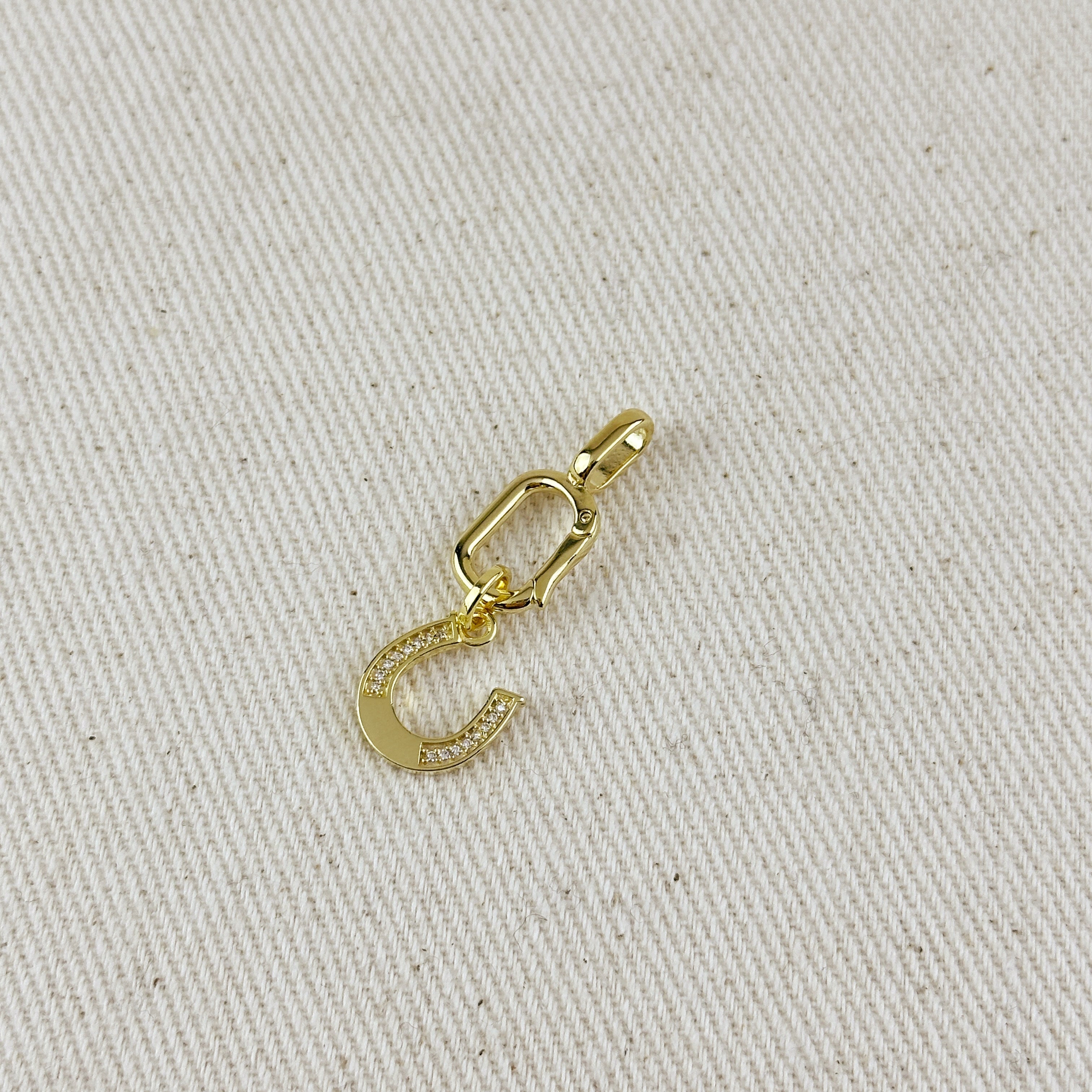 Gold Filled 18k Horseshoe Charm