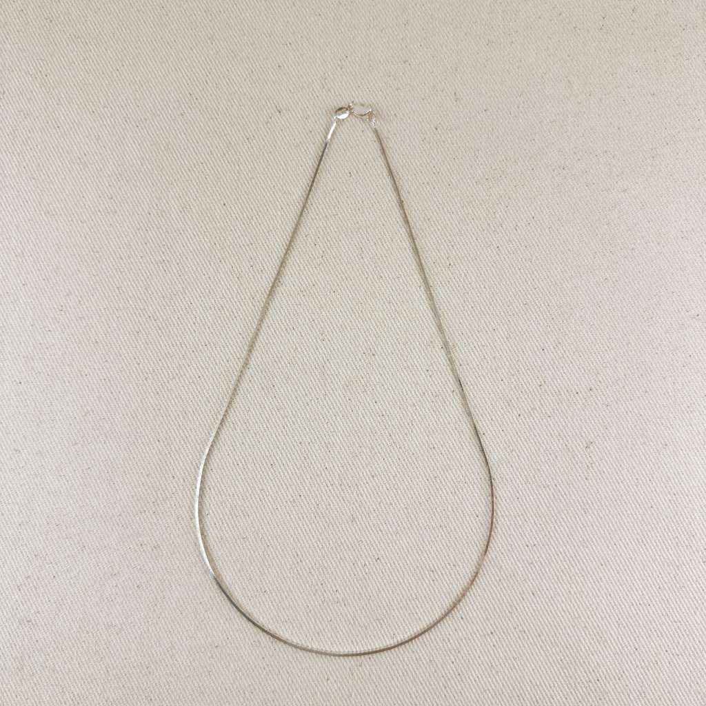 Sterling Silver 1.0mm Square Herringbone Chain