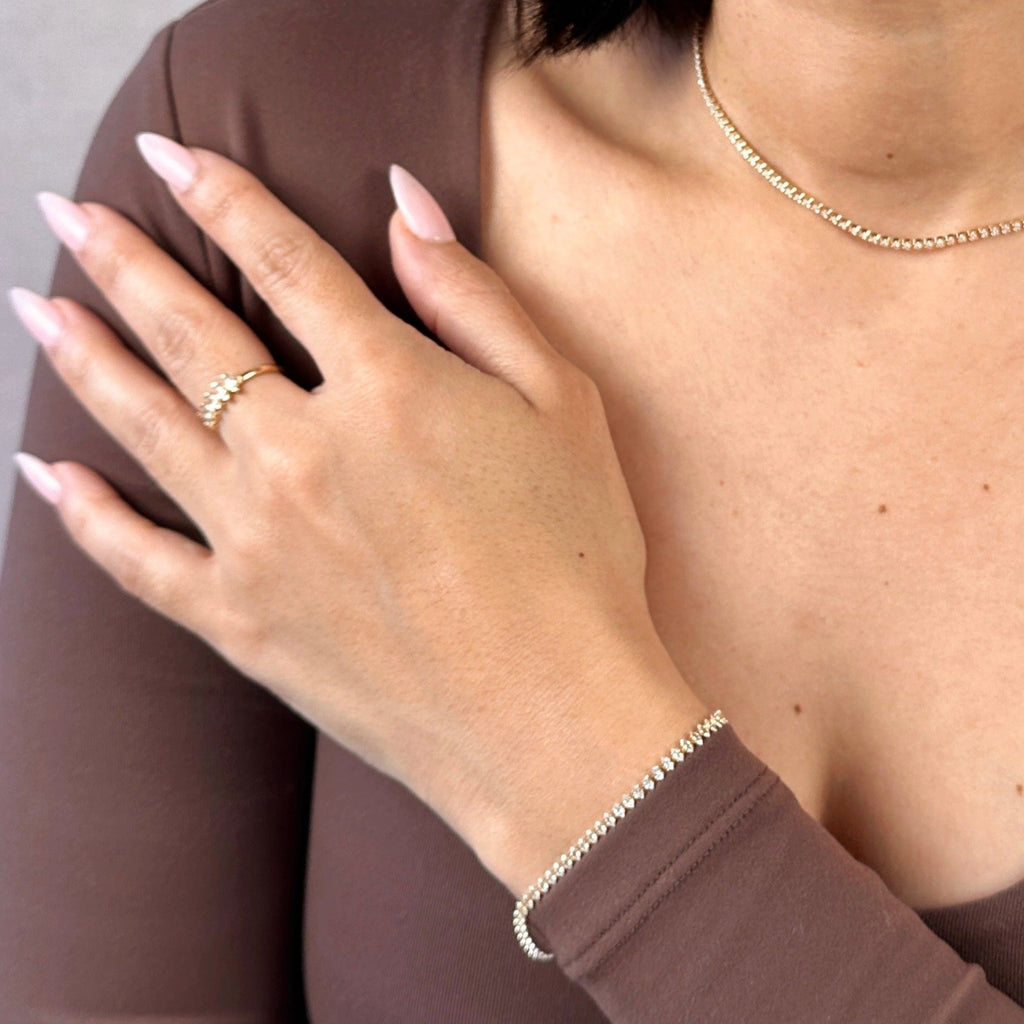 Gold Filled 18k Ring with Marquise CZ