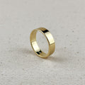 Ring 18k Gold Filled Polished Flat Band