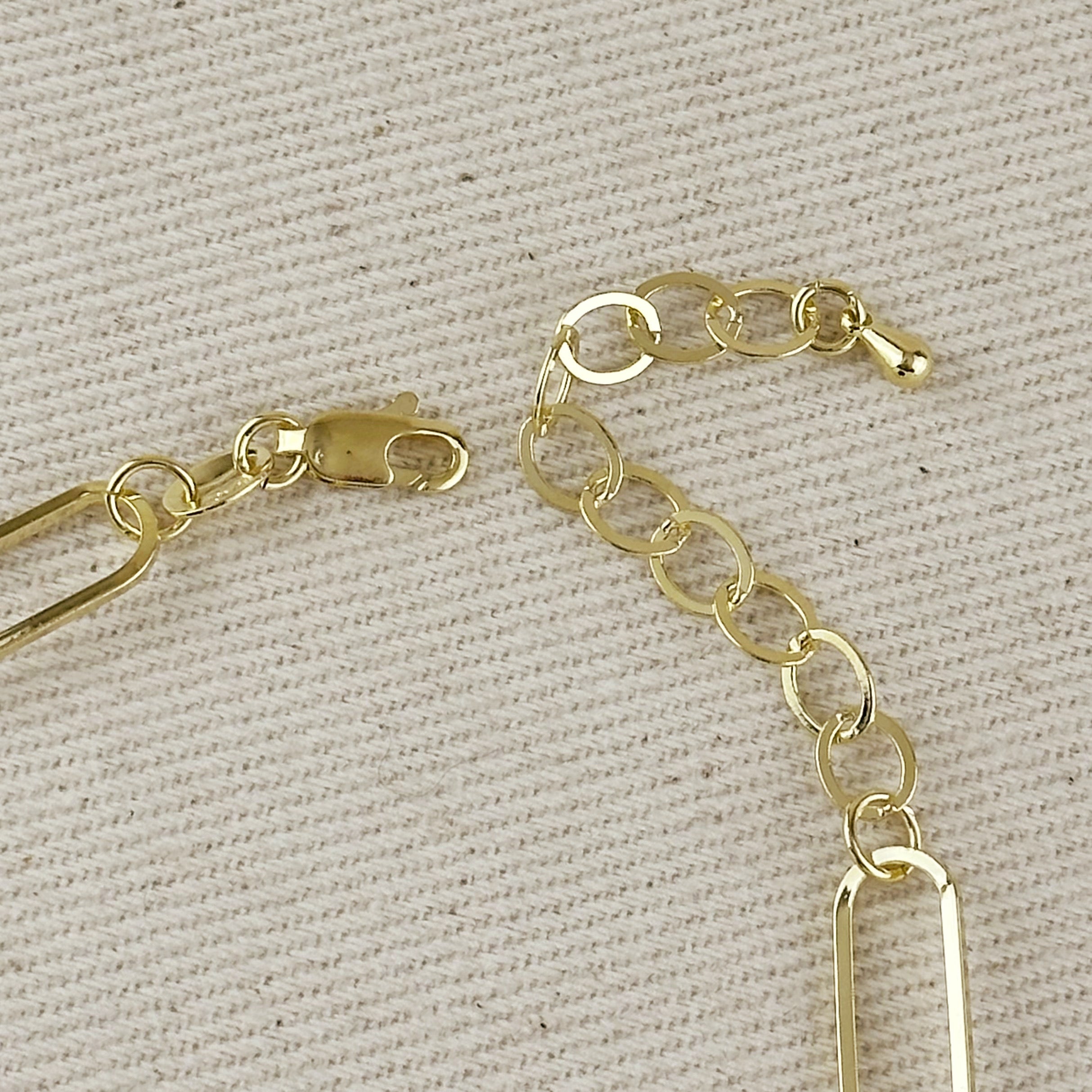 Bracelet 18k Gold Filled Oversized Paperclip