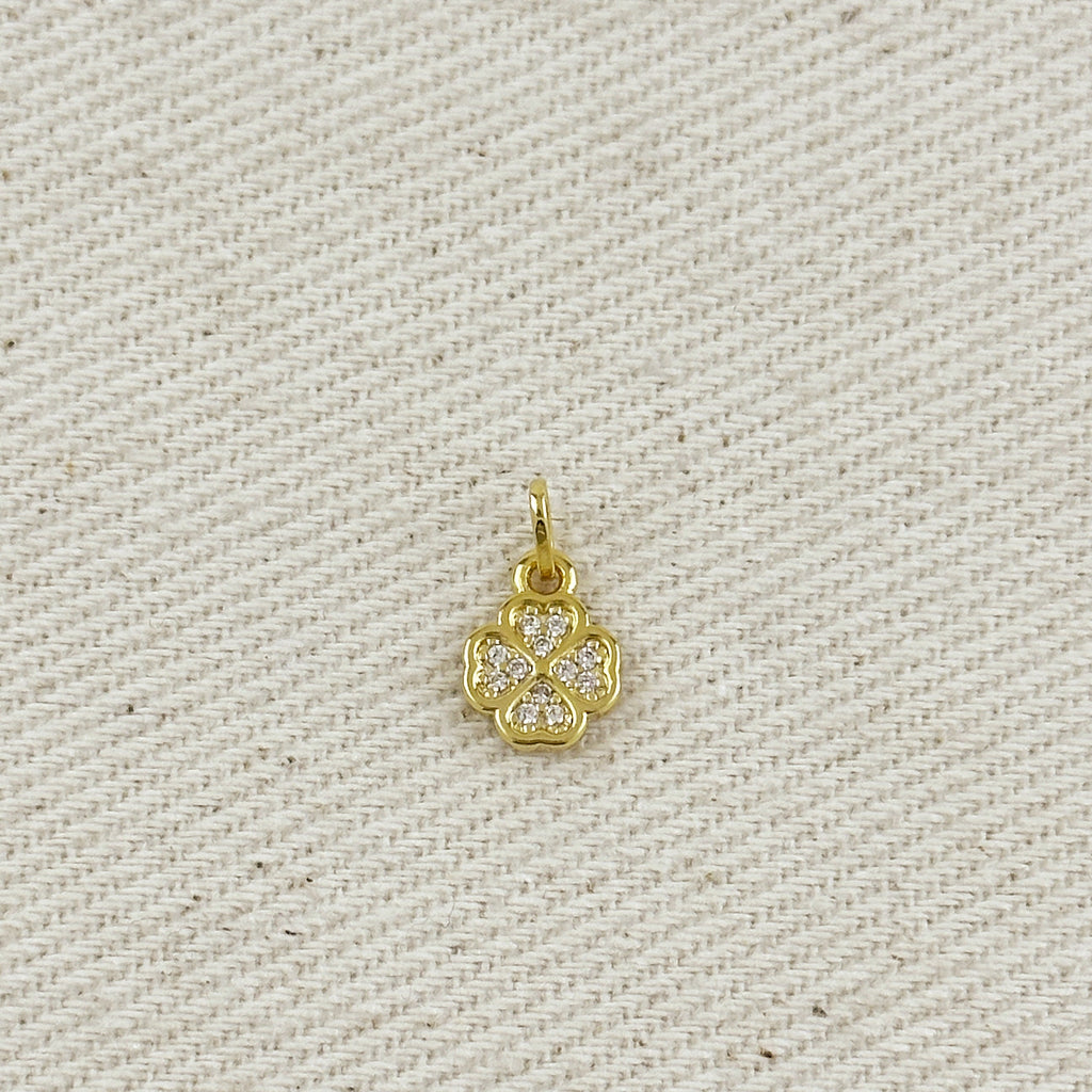 Charm 18k Gold Filled Lucky Clover