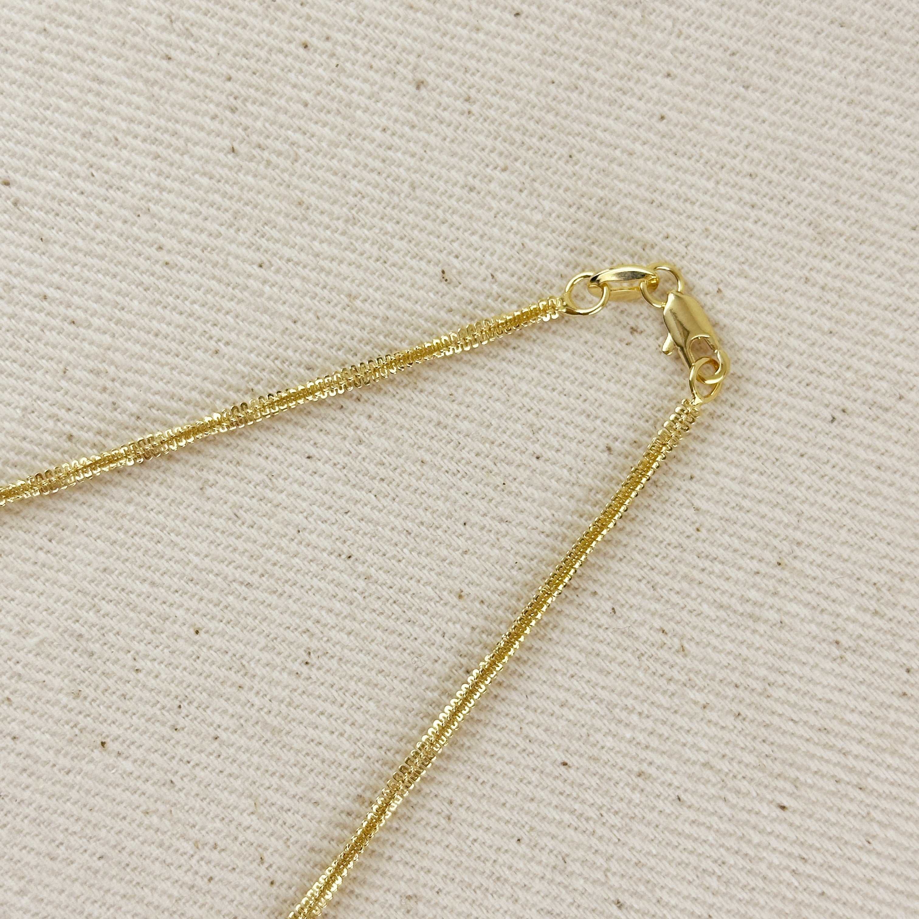 Chain 18k Gold Filled 2mm Square Rope