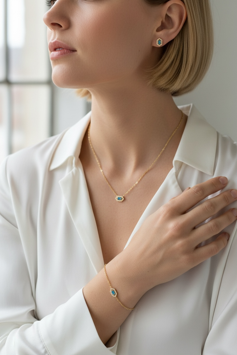 Gold Vermeil 18k Fancy Birthstone Bracelet