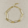 Bracelet 18k Gold Filled Oversized Paperclip