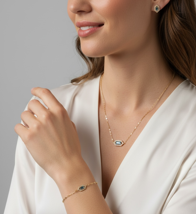 Gold Vermeil 18k Fancy Birthstone Bracelet