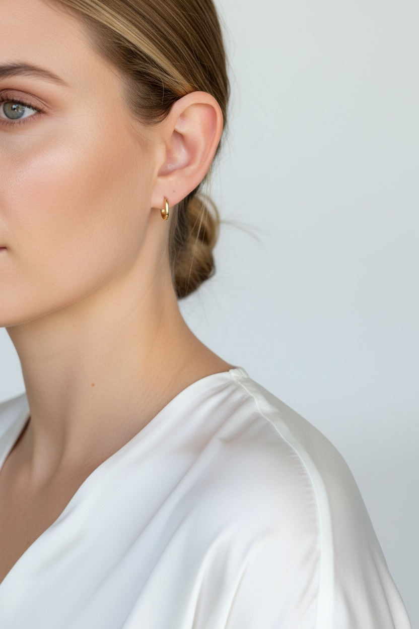 Earrings 18k Gold Filled Mini U Hoop