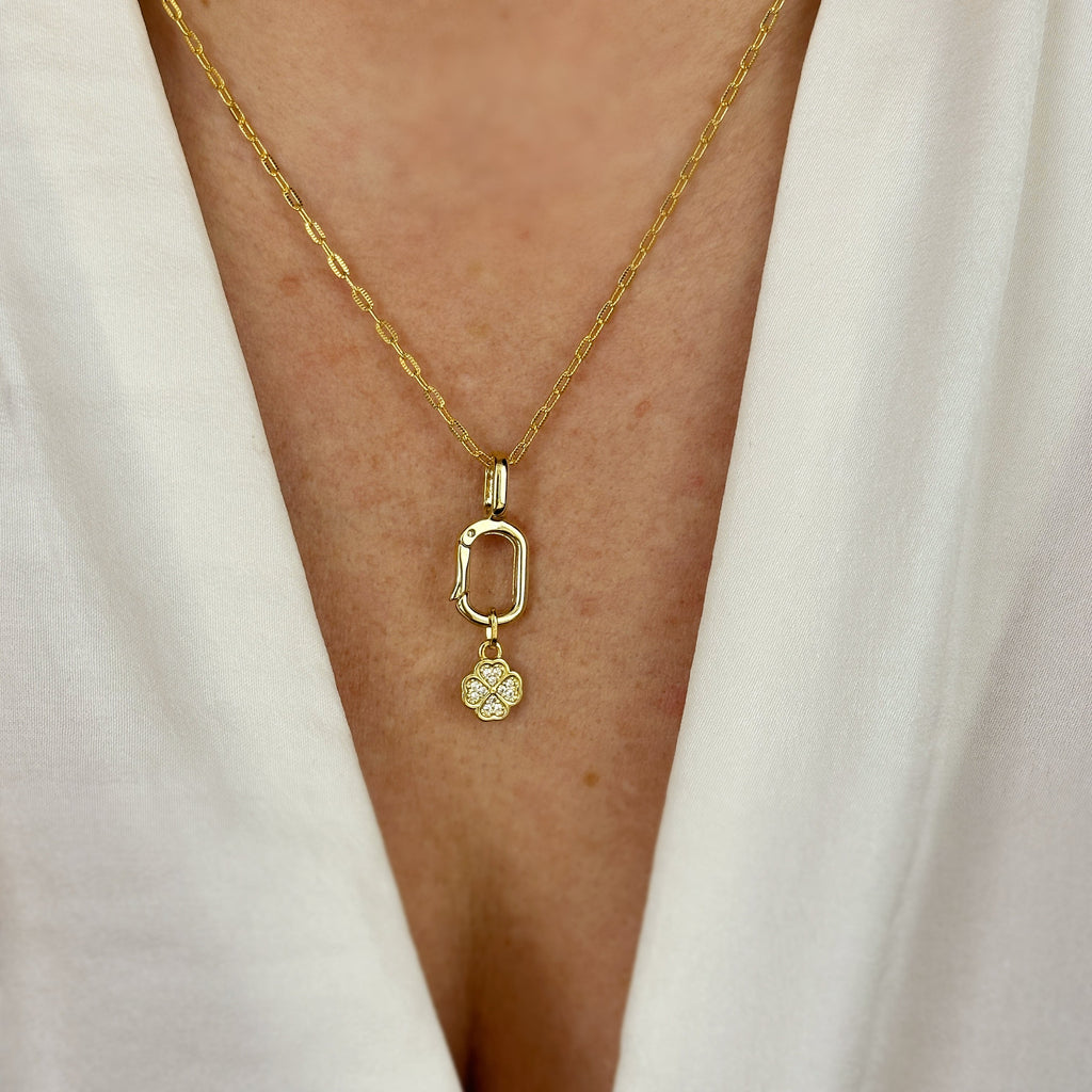 Charm 18k Gold Filled Lucky Clover