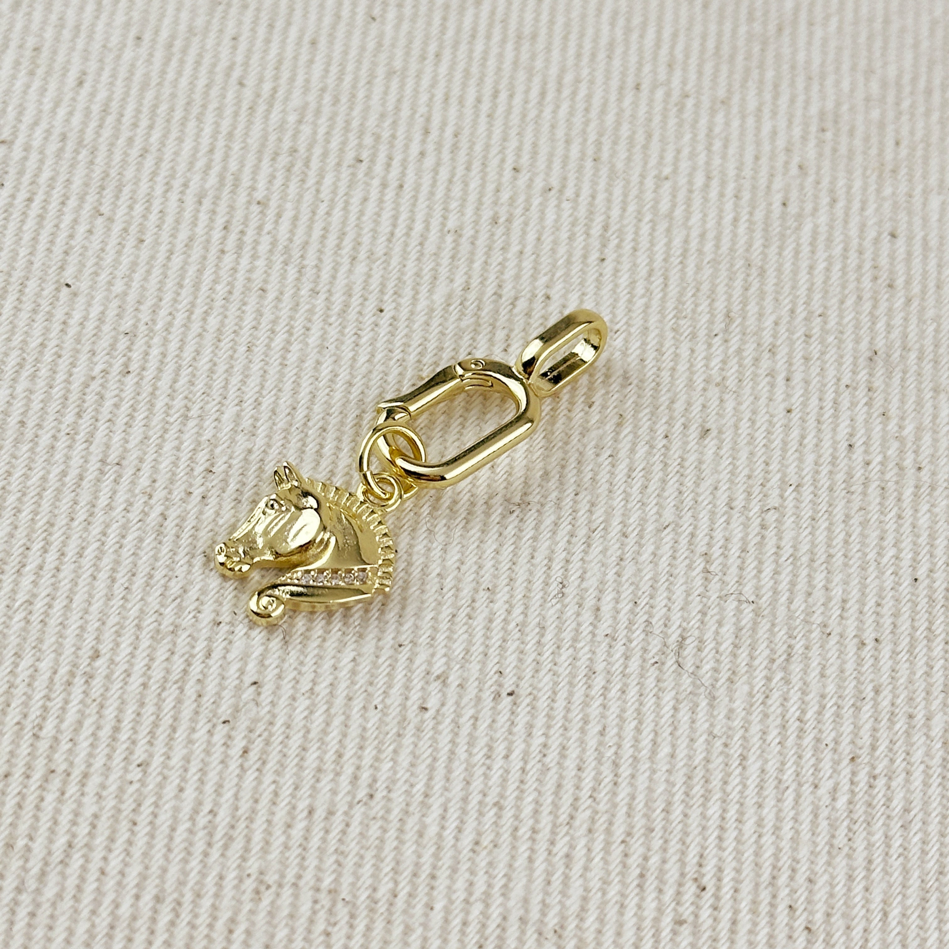 Gold Filled 18k Horse Charm