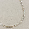 Sterling Silver 5.2mm Figaro 3x1x1 Chain