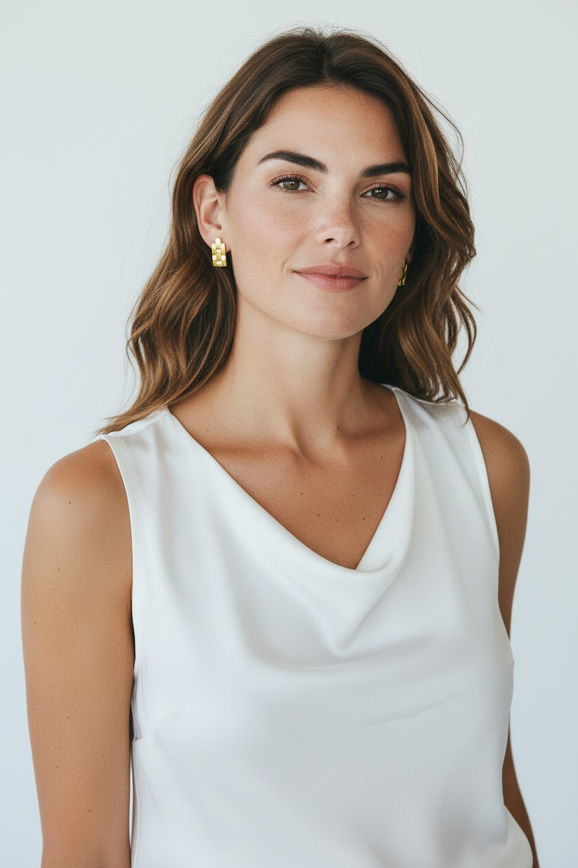 Gold Filled 18k Watch Band Drop Earrings