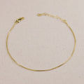 Box Anklet 18k Gold Filled 1mm