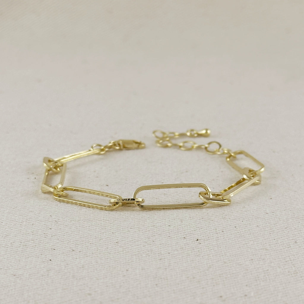 Bracelet 18k Gold Filled Oversized Paperclip