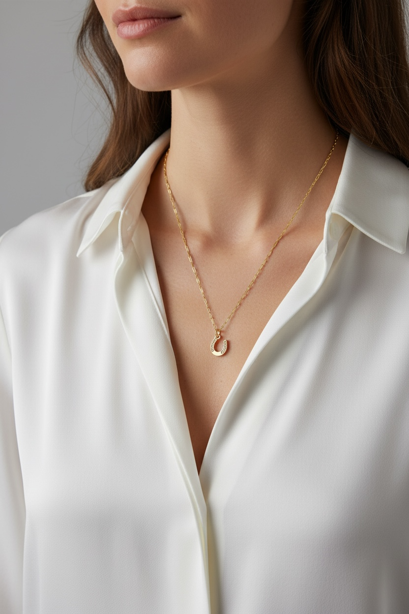 Gold Filled 18k Horseshoe Charm