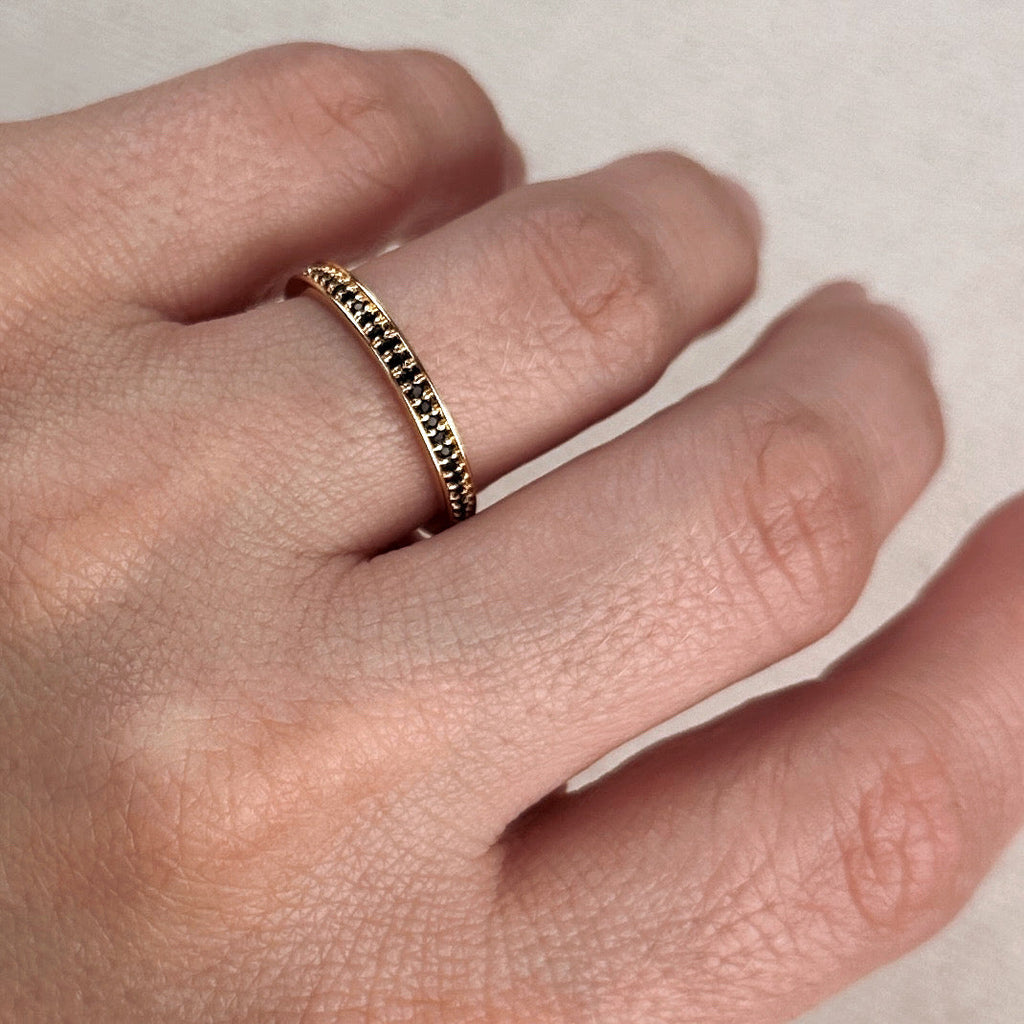 Gold Filled 18k Eternity CZ Band Ring