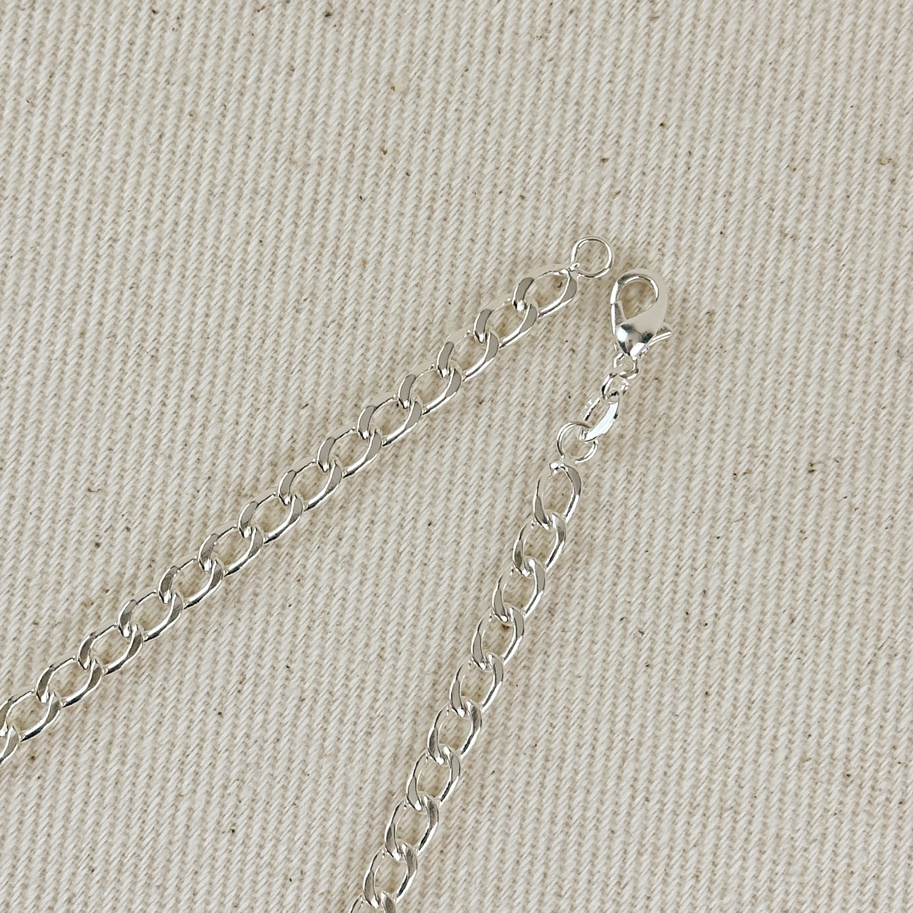 Silver Sterling Curb Chain 4.0mm